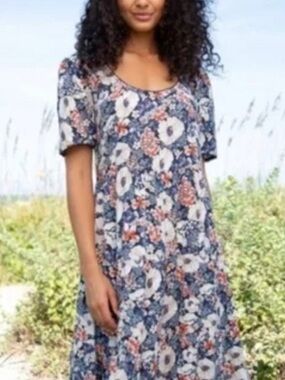 NATURAL LIFE cottage boho peasant dress size M
